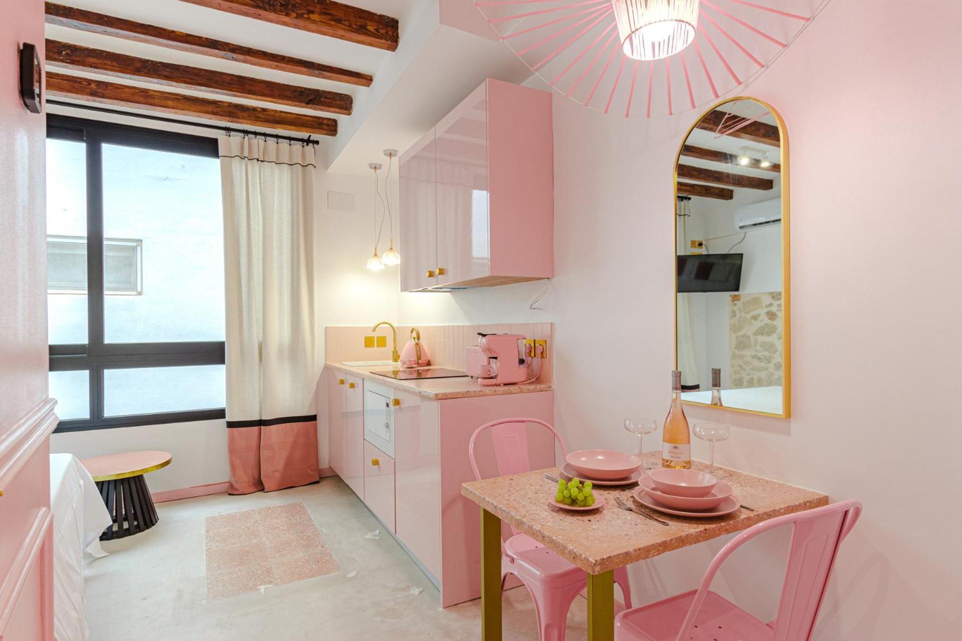 Glamorous Pink Studio In City Center Alicante Exterior foto